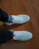 Men's business casual white shoes